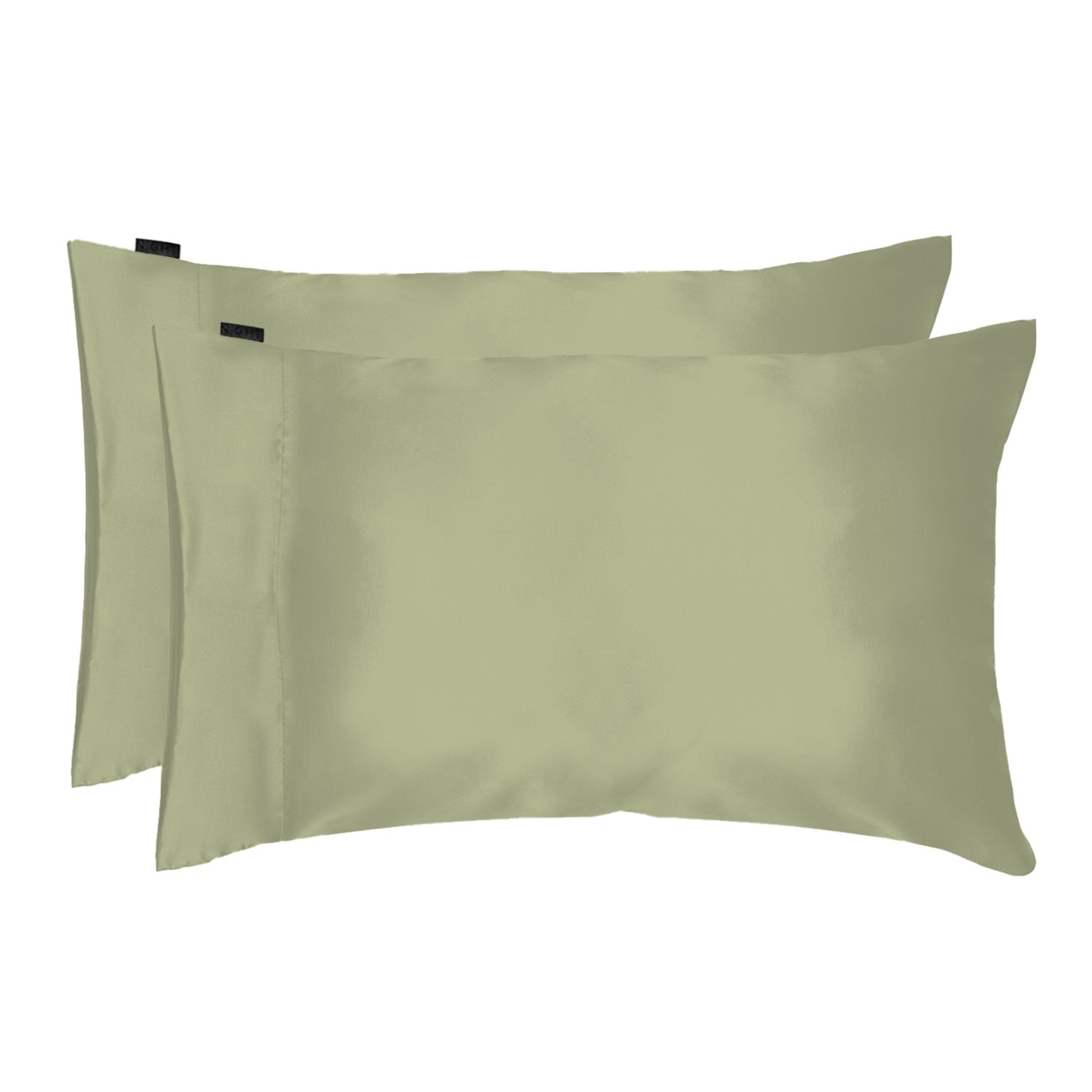 NIGHT Duplicate Standard/Queen / Sage Satin Washable Pillowcase (2PK)