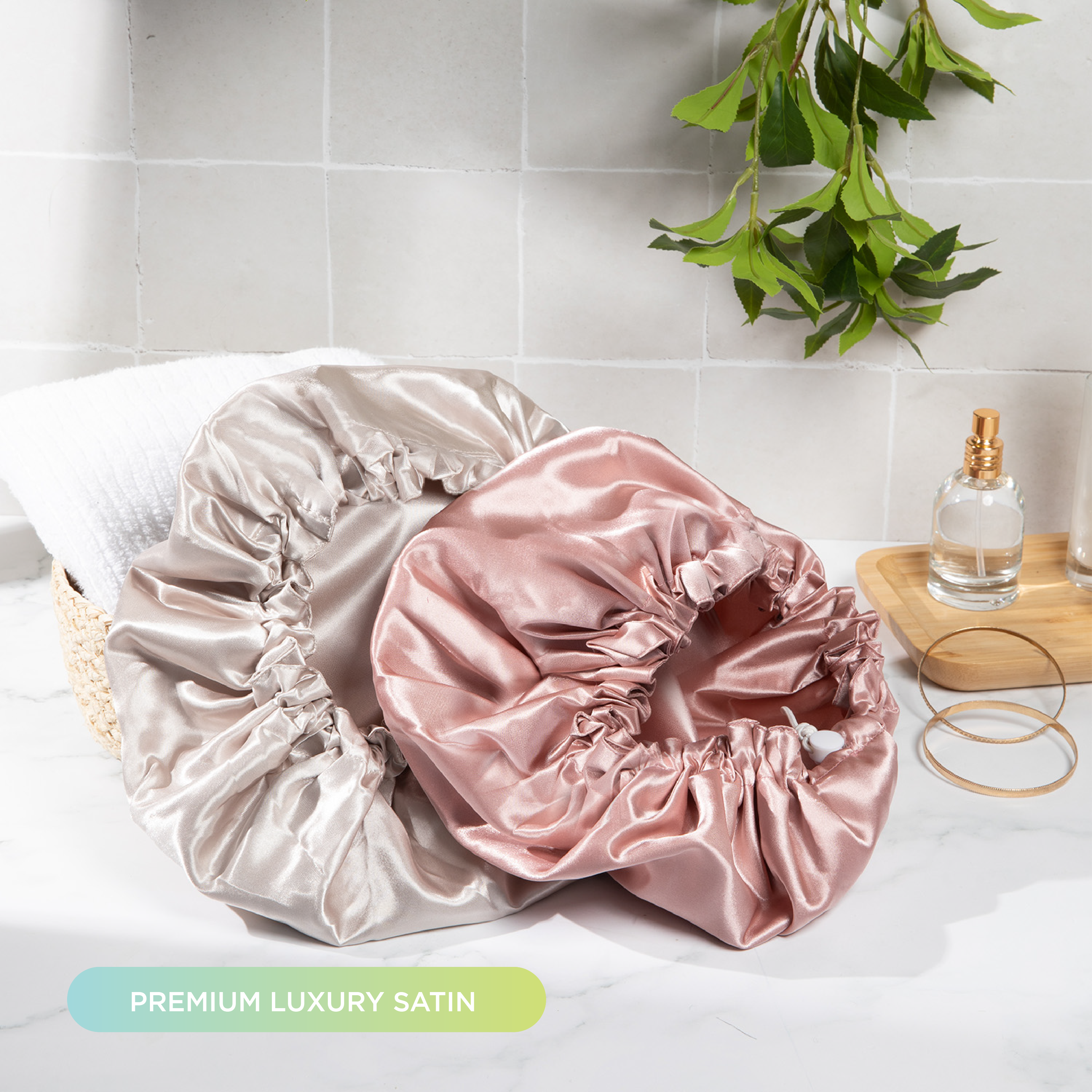 MEND Shower Cap Satin Shower & Sleep Cap