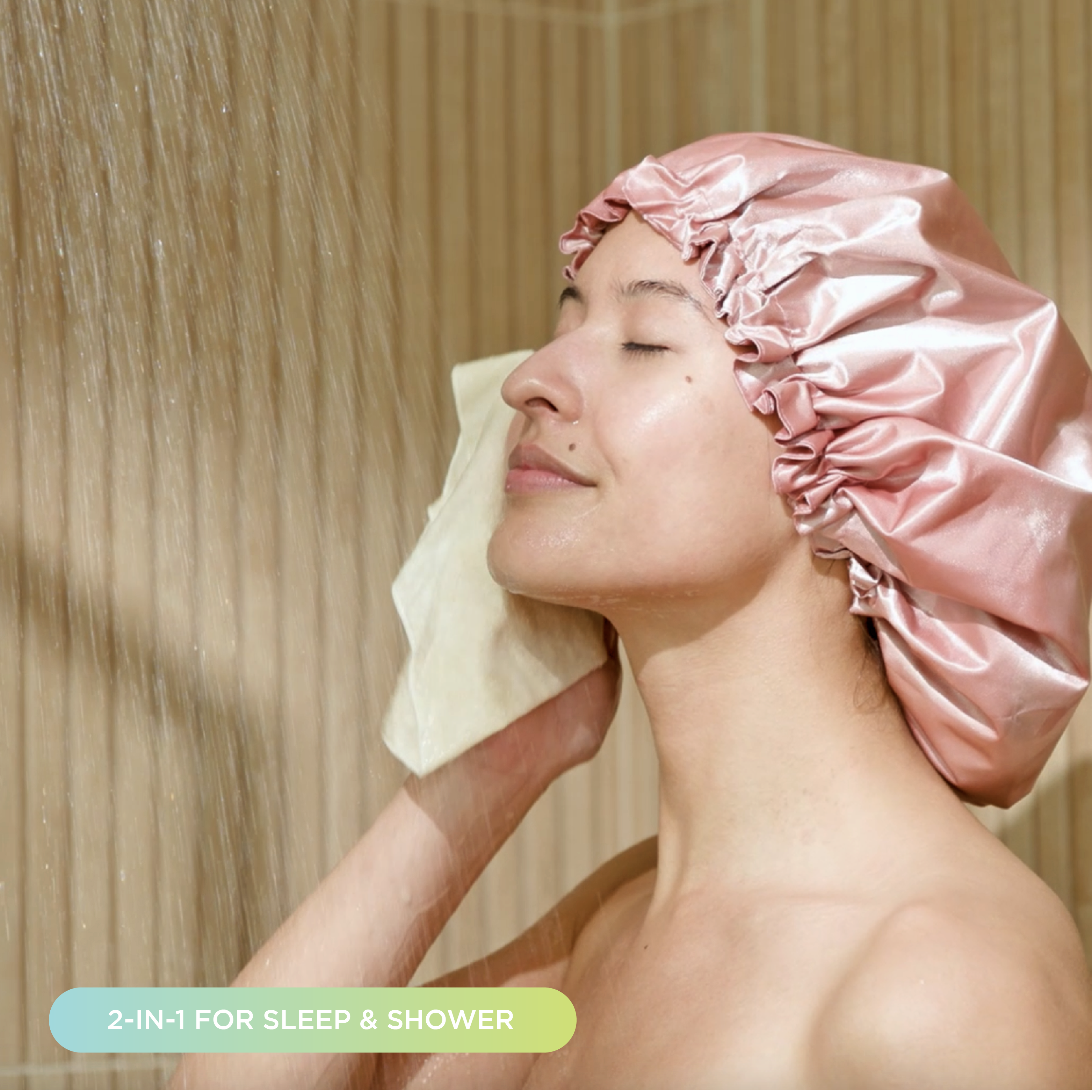 MEND Shower Cap Satin Shower & Sleep Cap