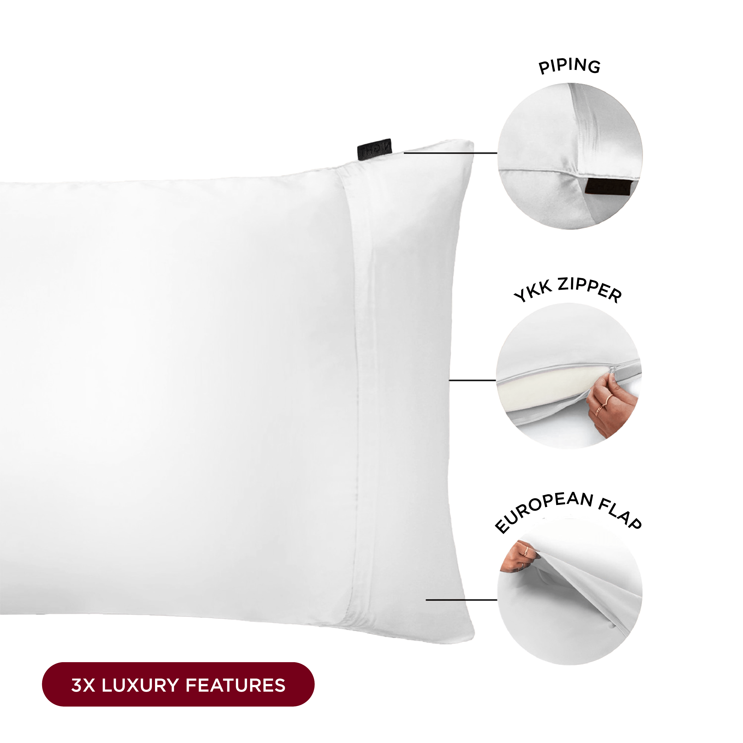 NIGHT PC Silk TriSilk™ Washable Pillowcase