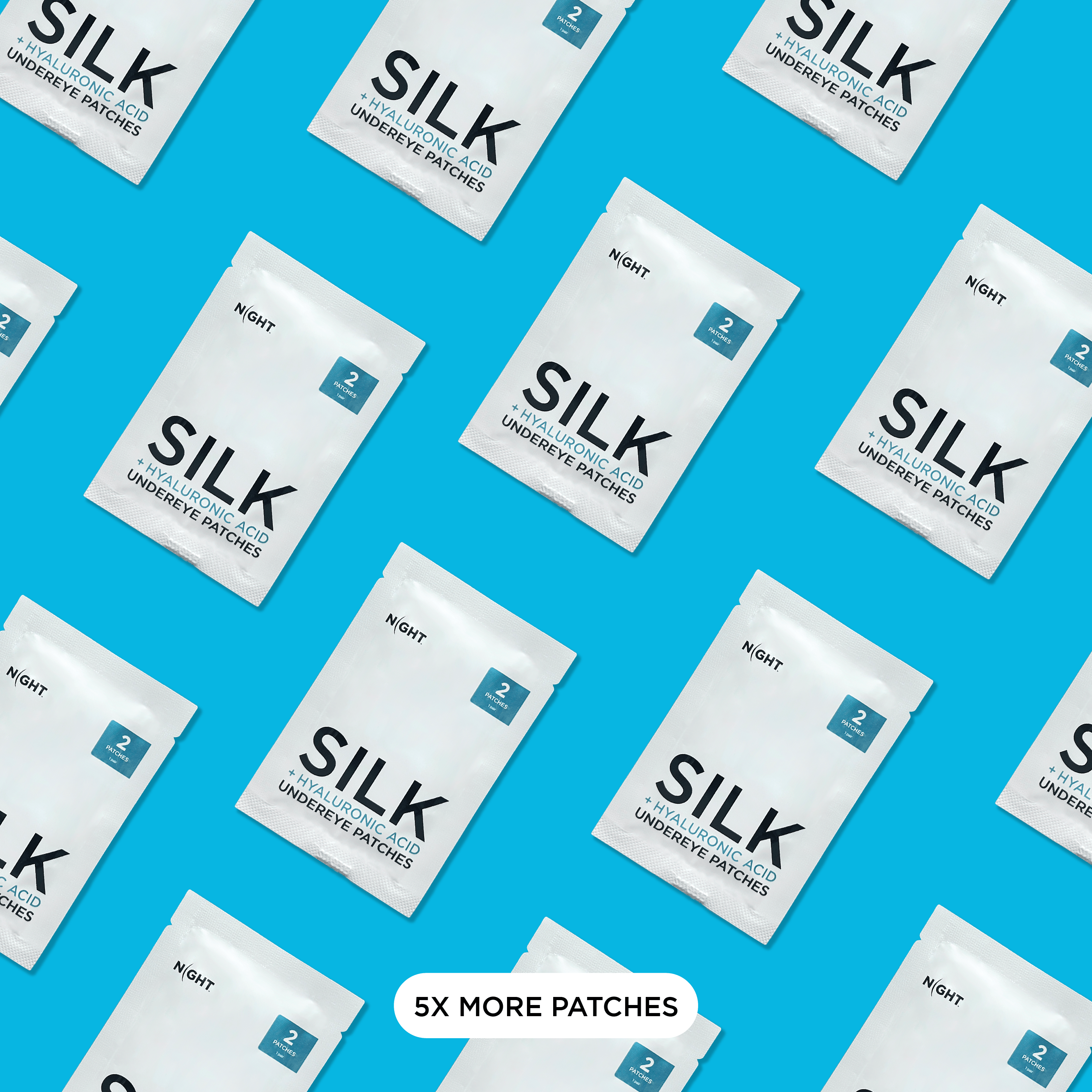 NIGHT Duplicate Silk +Hyaluronic Acid Undereye Patches