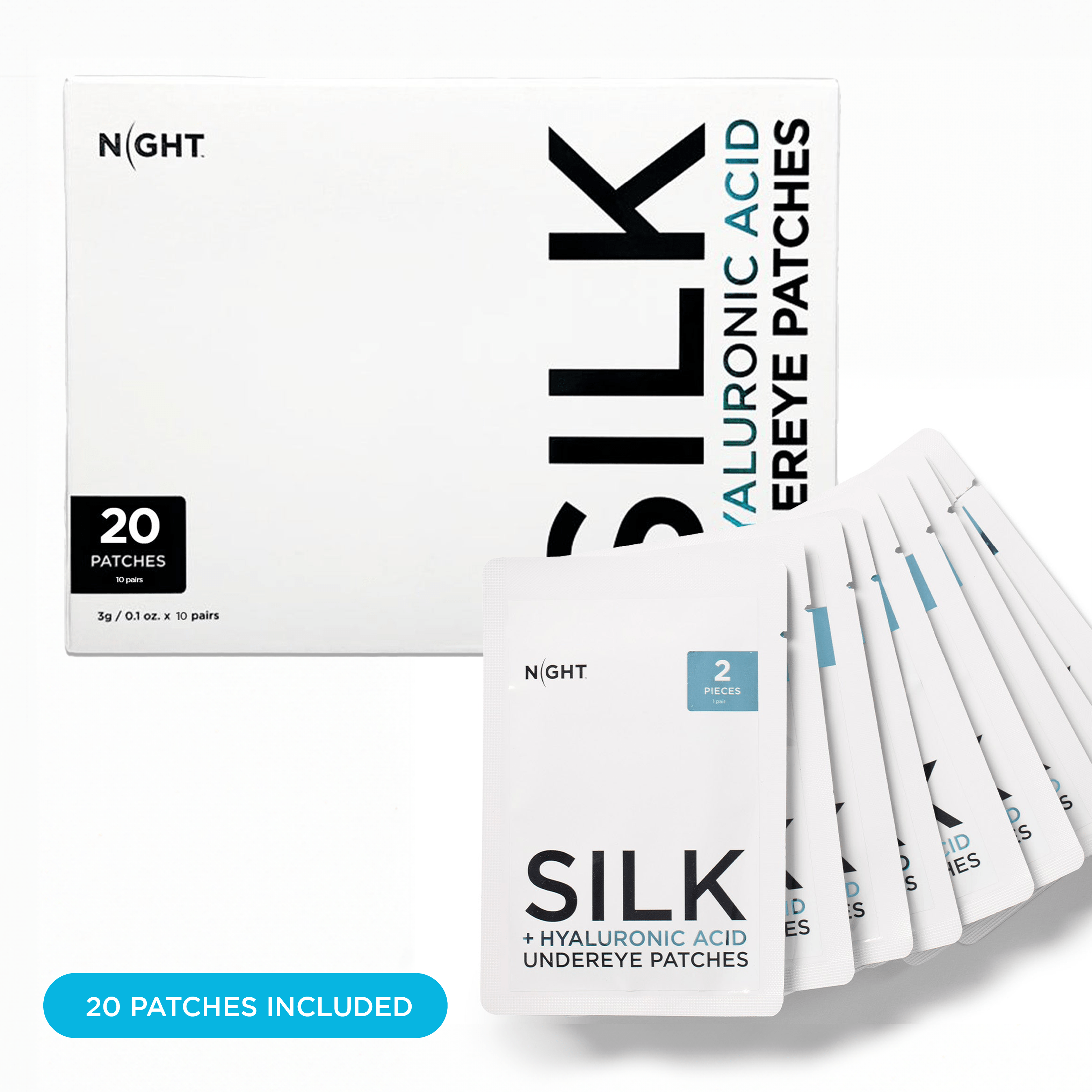 NIGHT Duplicate Silk +Hyaluronic Acid Undereye Patches