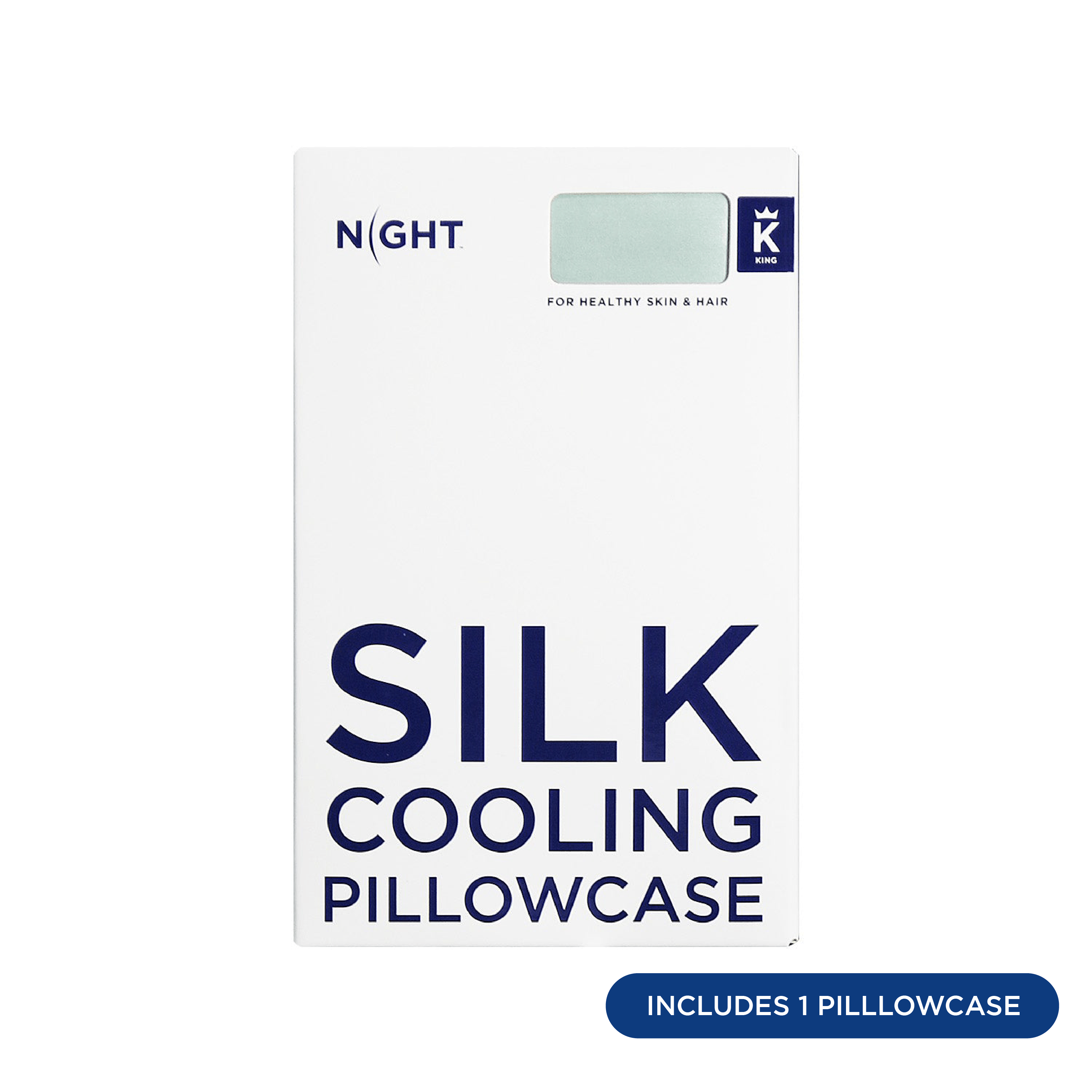 NIGHT PC Silk Silk Cooling Pillowcase