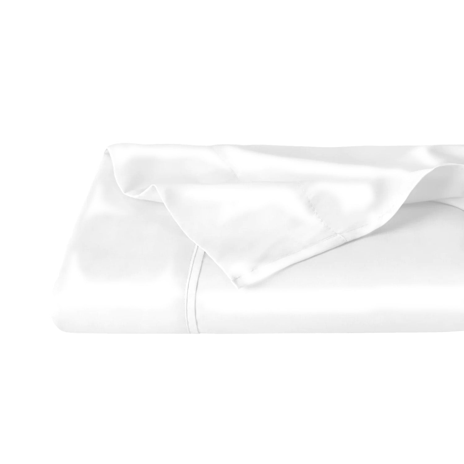 NIGHT SH Satin Flat / Queen / White Satin Washable Sheet (Separates)