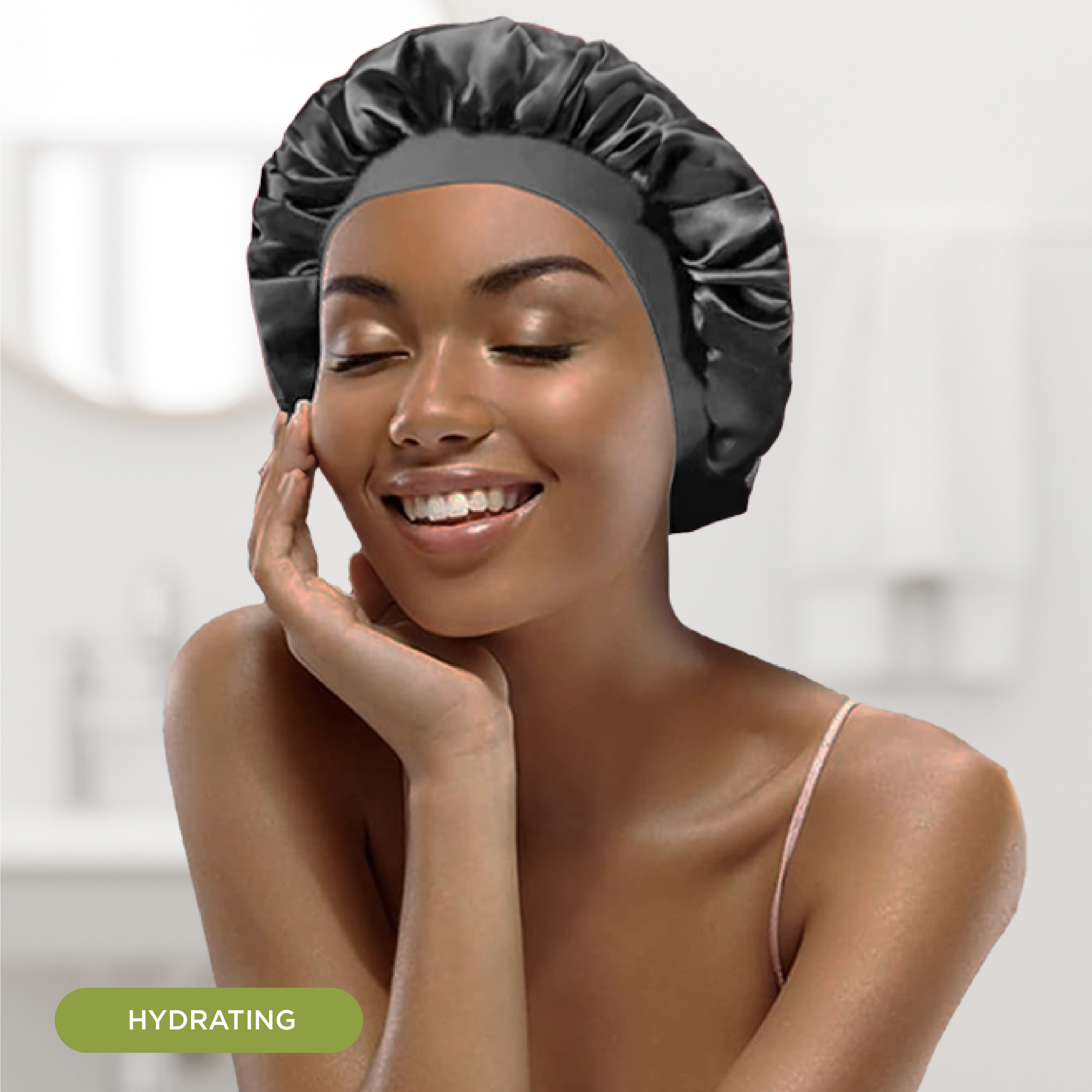 MEND HAIR ACCESSORIES Satin Bonnet, Elastic