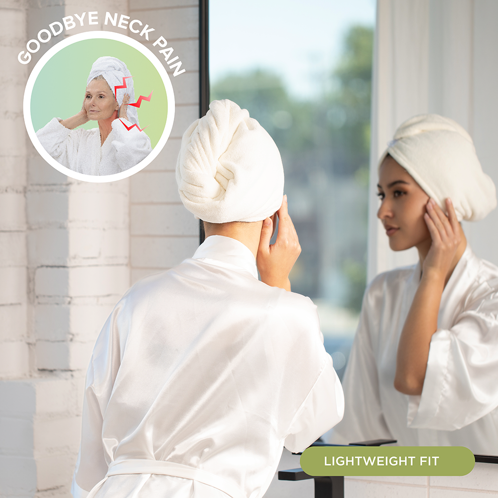 MEND HAIR ACCESSORIES Spa White Quick Dry Hair Towel