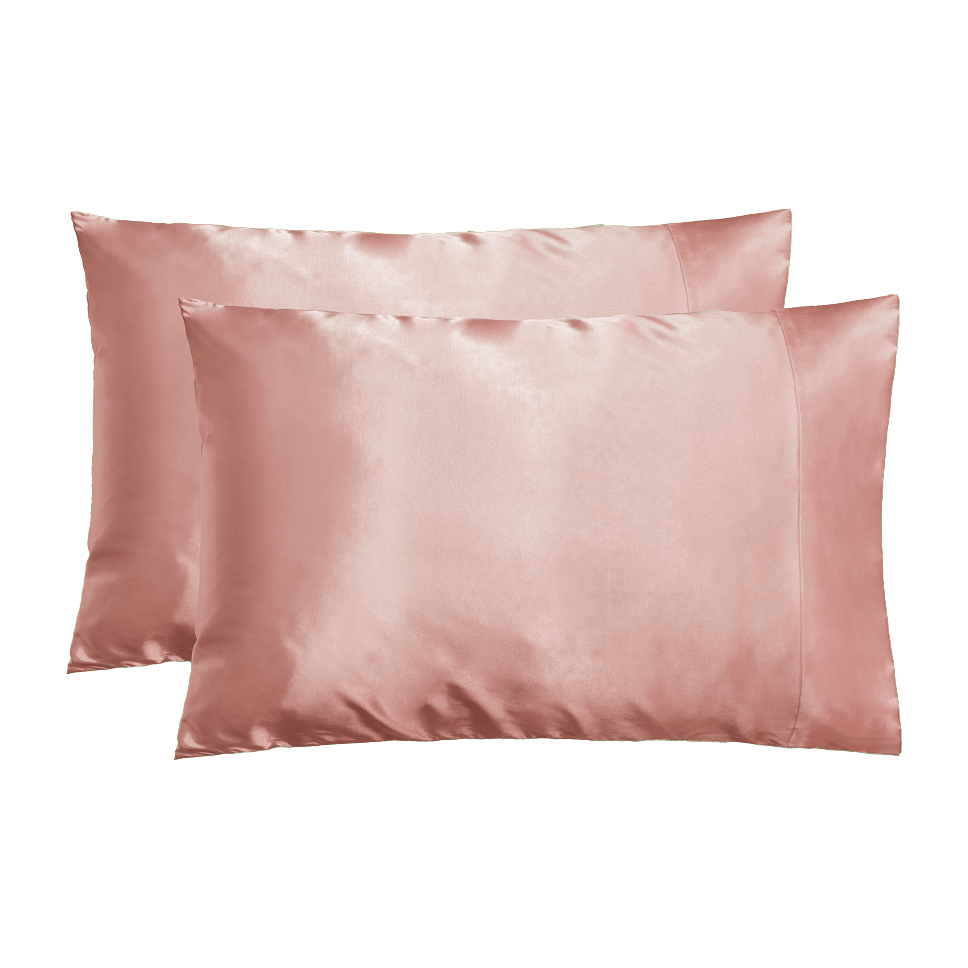 NIGHT PC Satin Blush / Std/Qn / 2-Pack Vegan Satin Pillowcase