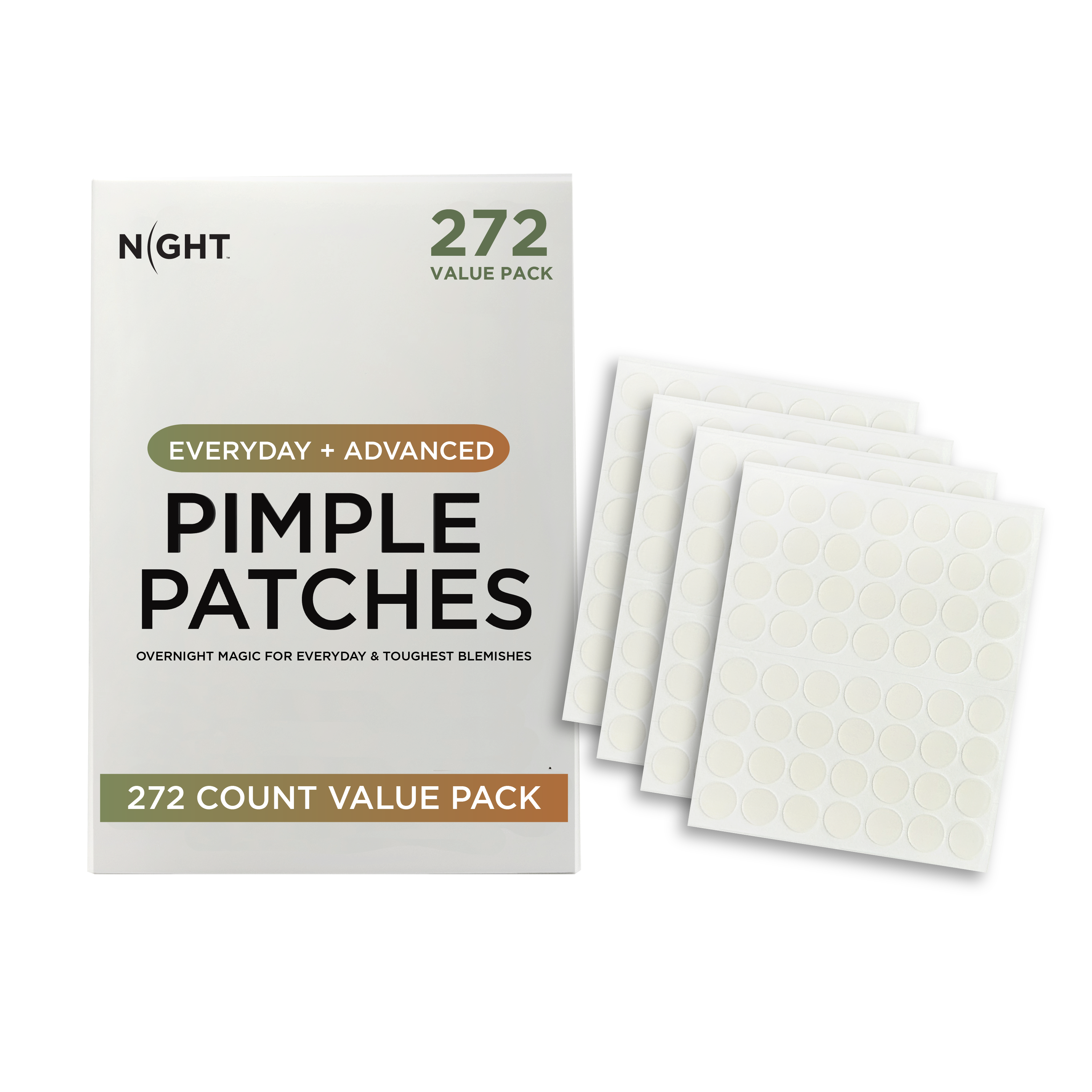 NIGHT Duplicate 272pk Pimple Patch Duo, Everyday & Advanced, 272 Ct