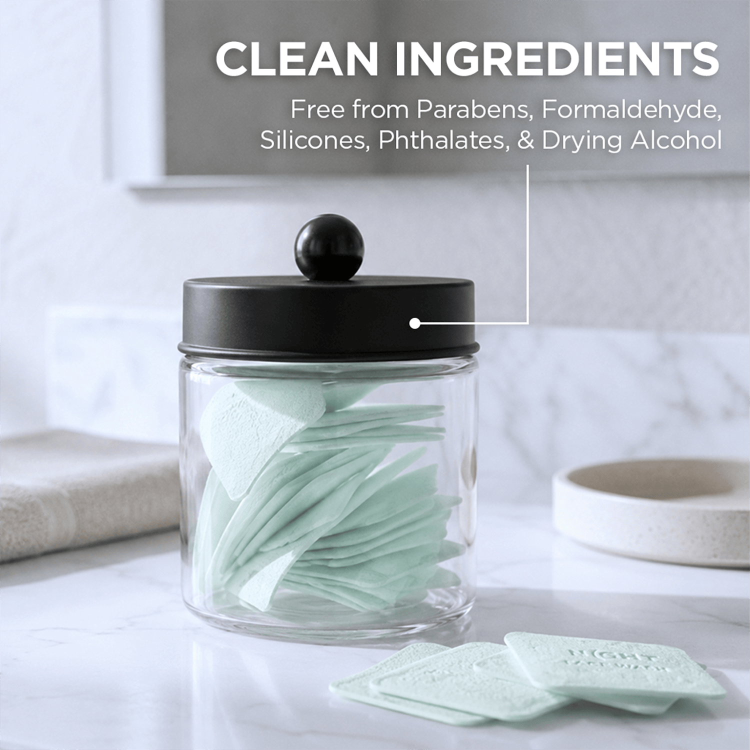 NIGHT Duplicate Magic Face Cleanser Sheets, Instantly Dissolves