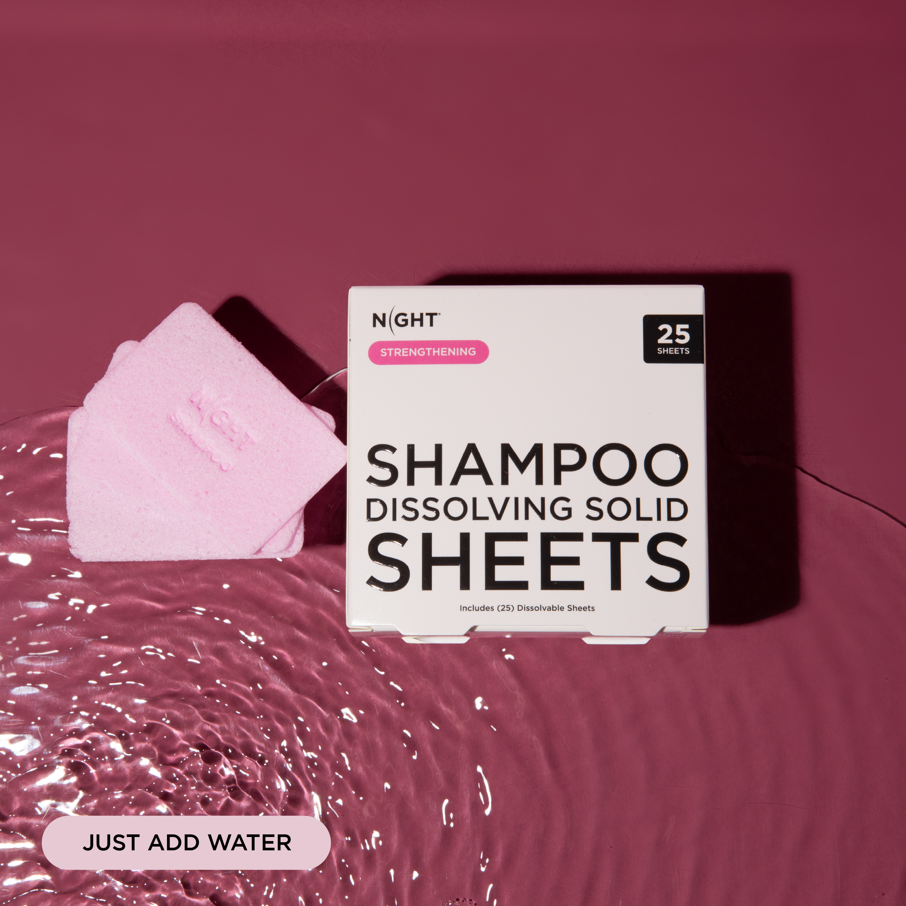 NIGHT Duplicate Magic Shampoo Sheets, Instantly Dissolves