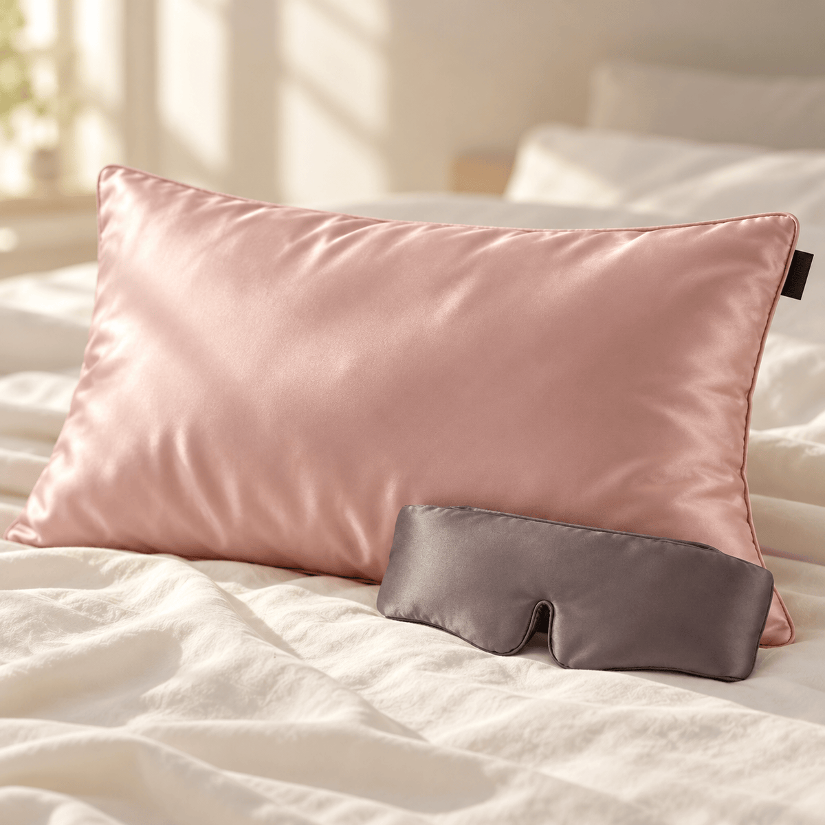 NIGHT Duplicate Silk Sleep Set, Pillowcase & Eye Mask
