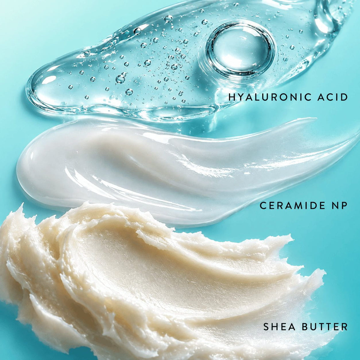 NIGHT Hyaluronic Acid Sheet Mask key ingredients: hyaluronic acid, ceramide NP, and shea butter.
