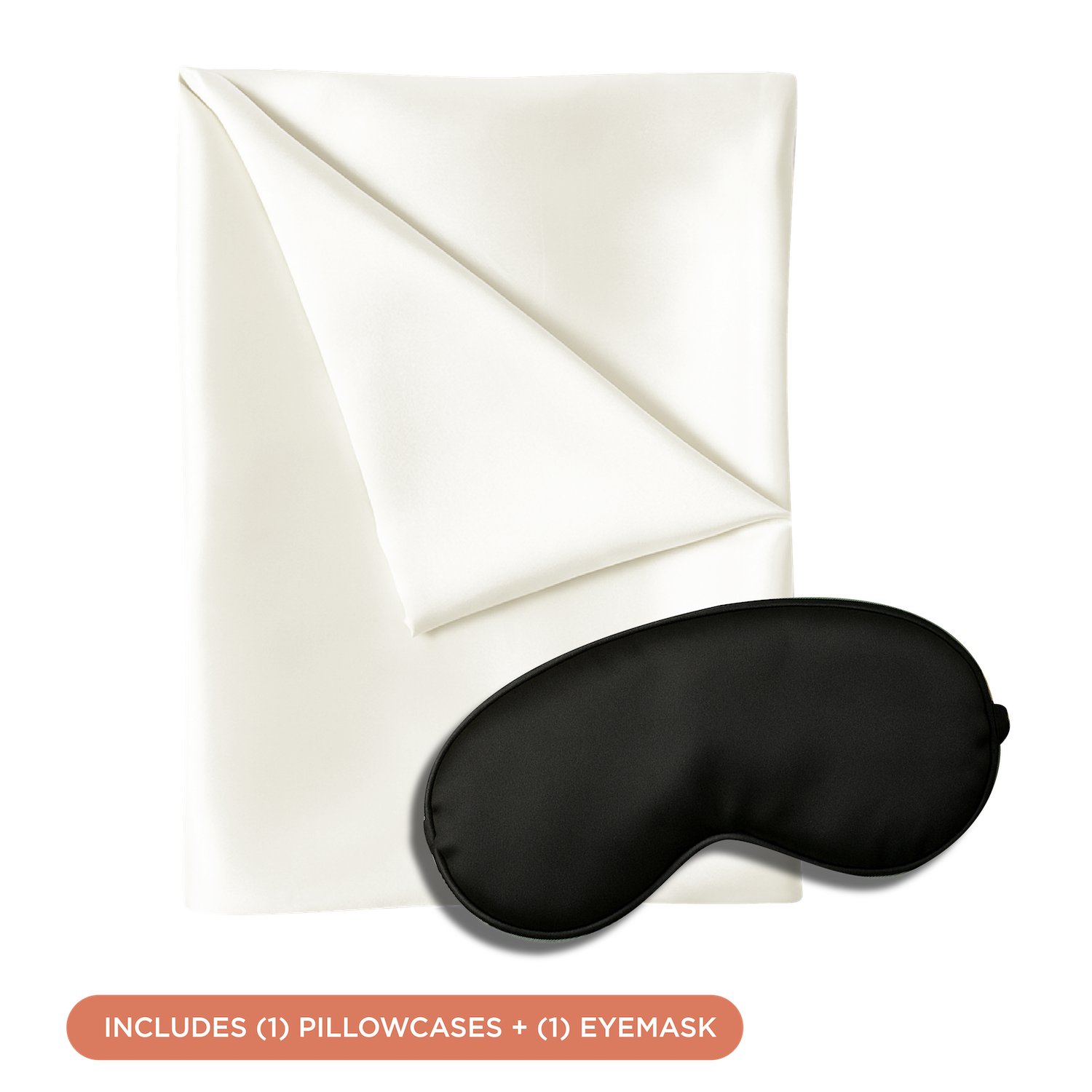 NIGHT PC + Eyemask Satin Sleep Set, Pillowcase & Sleep Mask