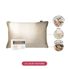 NIGHT PC Silk 100% Mulberry Silk Pillowcase, 2 Pack