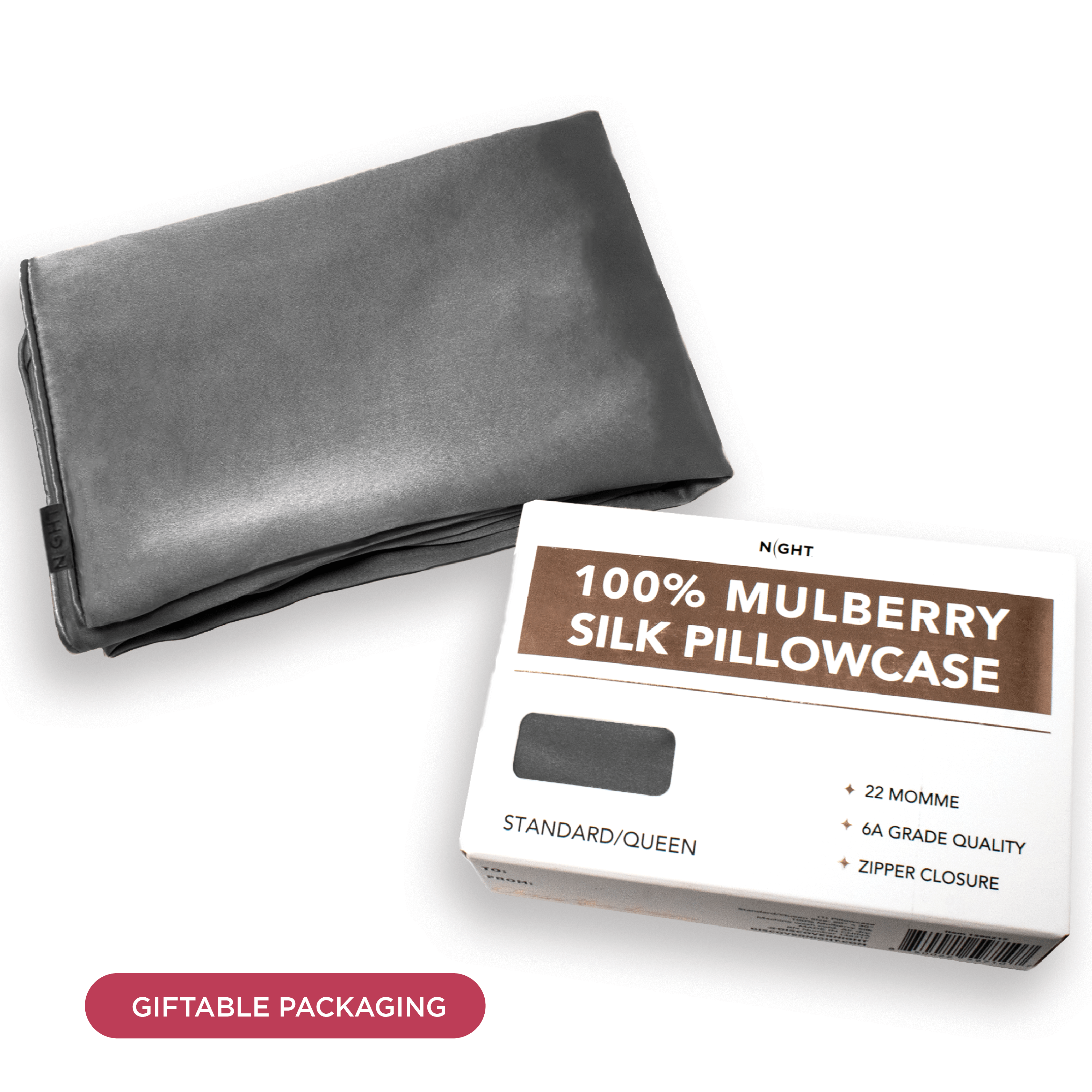 NIGHT Silk Pillowcase - Thumbnail 2