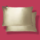 NIGHT PC Silk Std/Qn / Champagne 100% Mulberry Silk Pillowcase, 2 Pack