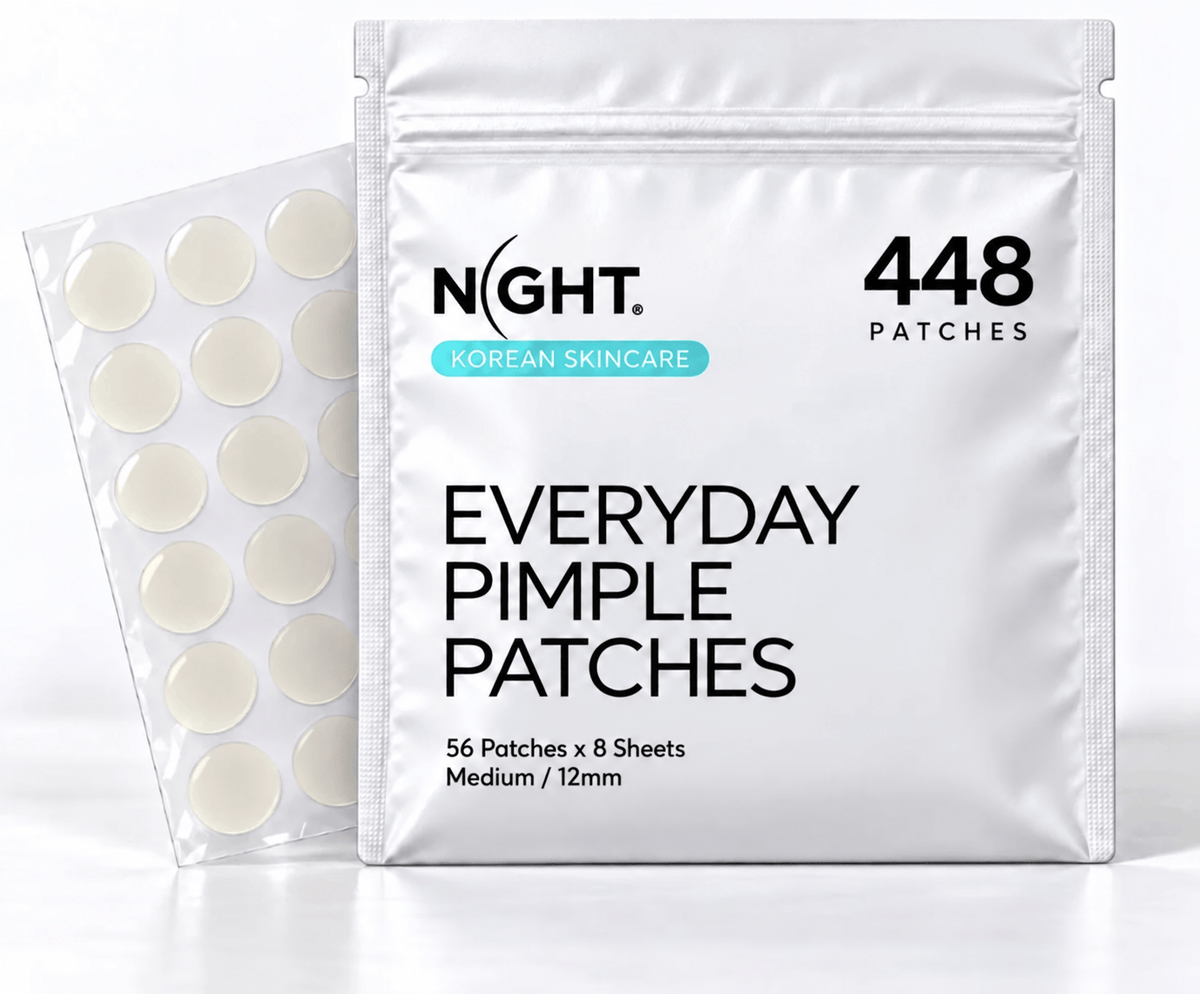 NIGHT Everyday Pimple Patches — 448-patch pouch with eight sheets of 56 patches