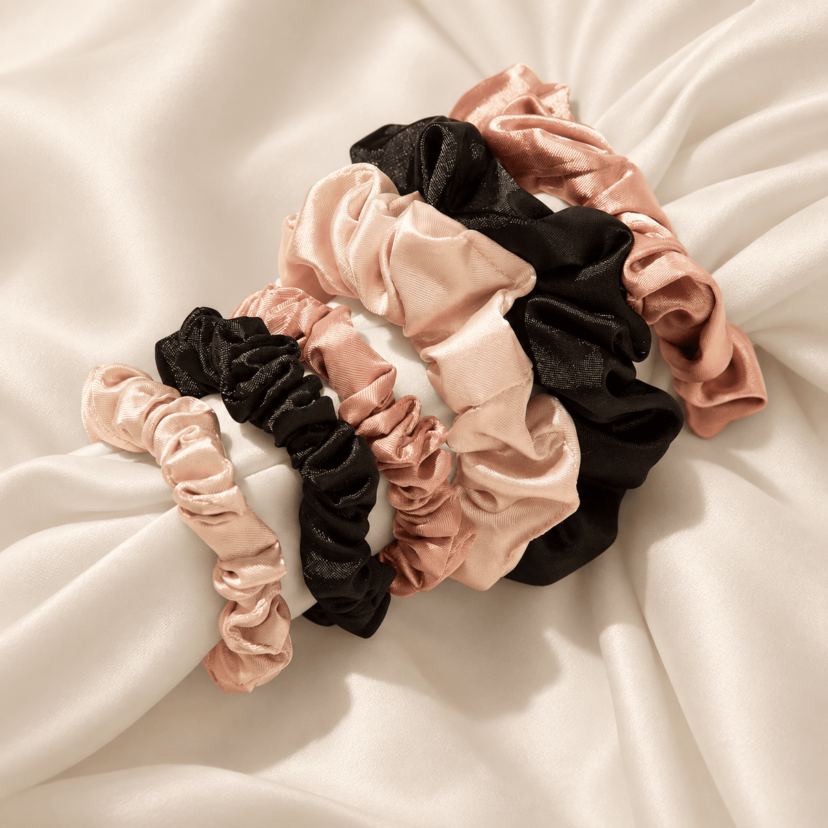 NIGHT Satin Scrunchies Satin Scrunchies, Skinny & Classic
