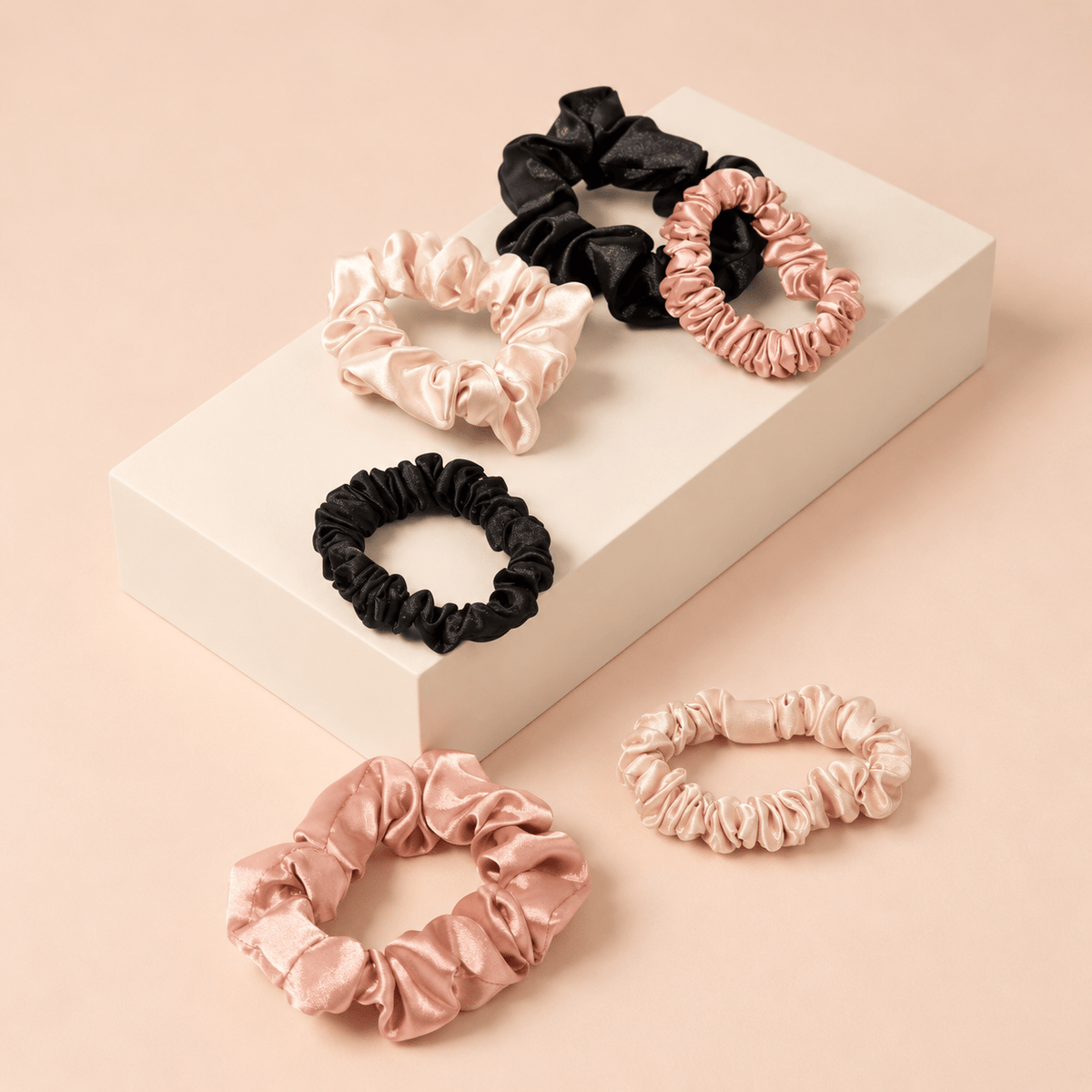 NIGHT Satin Scrunchies Satin Scrunchies, Skinny & Classic