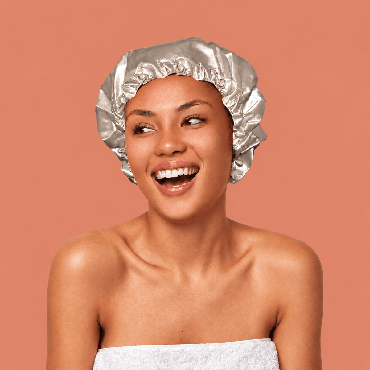 NIGHT Shower Cap Satin Shower Cap