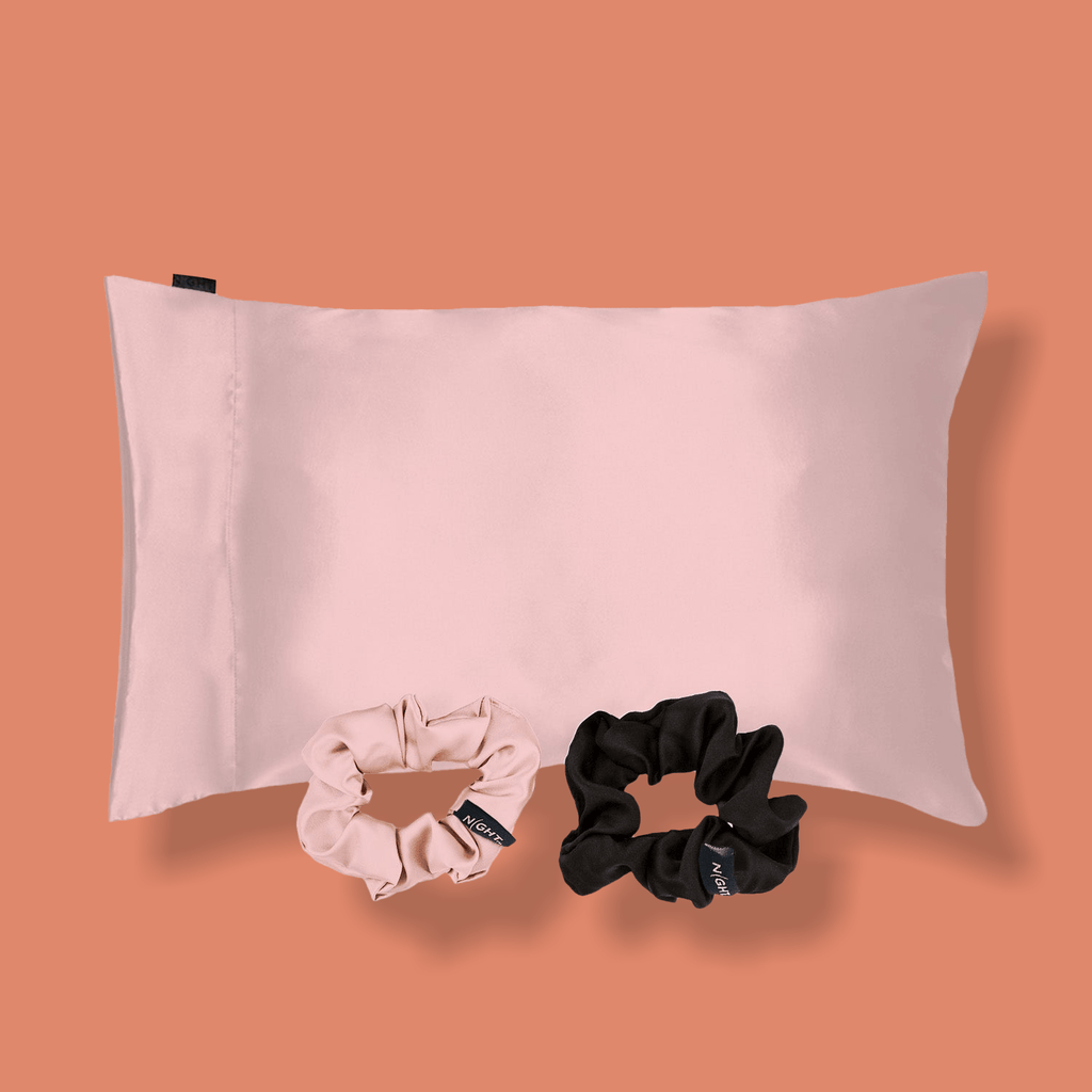 NIGHT 0 Satin Gift Set (Pillowcase + Scrunchies) (BC)