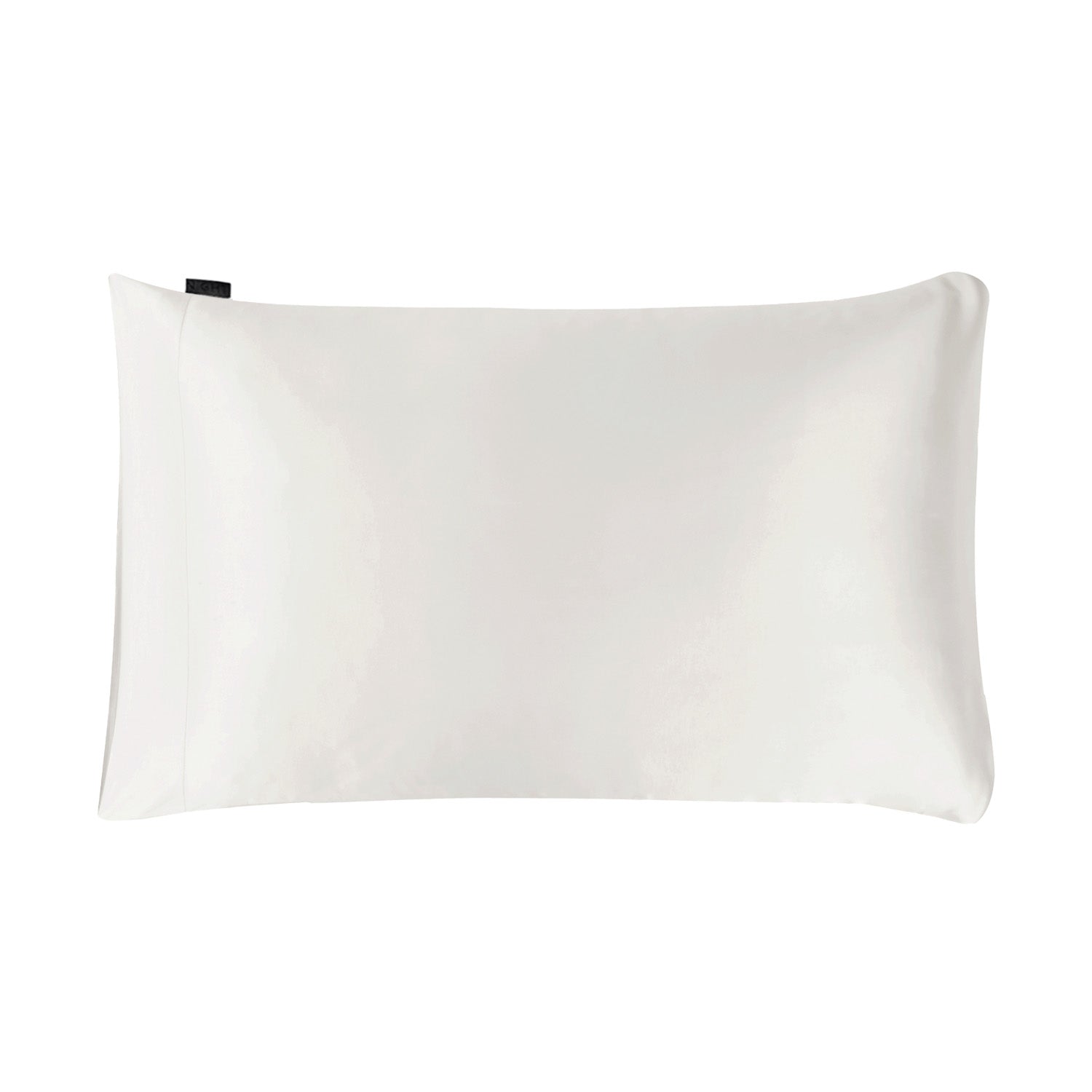 NIGHT PC Silk S/Q / White Plant Silk Pillowcase