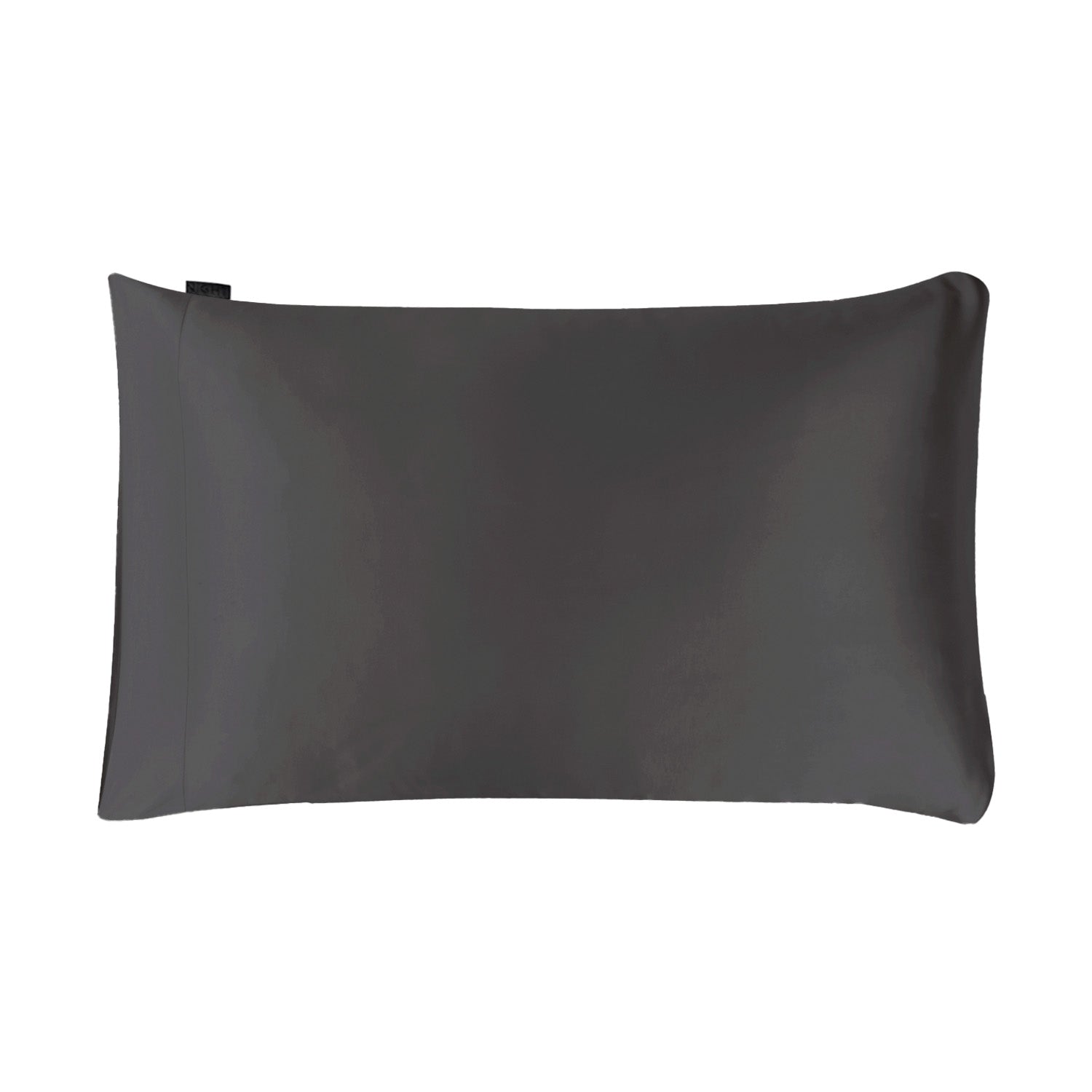 NIGHT PC Silk S/Q / Gunmetal Plant Silk Pillowcase