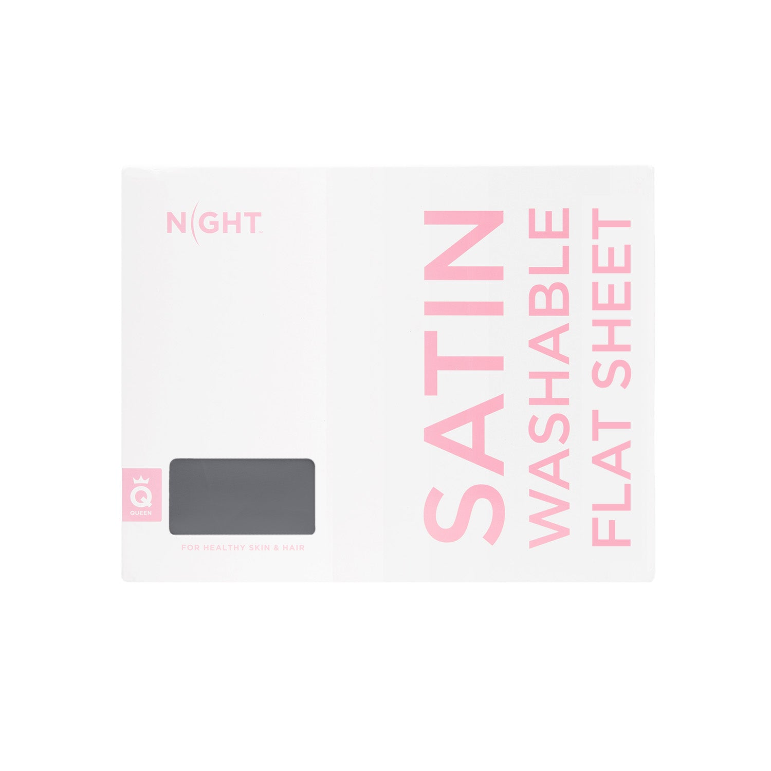 NIGHT SH Satin Satin Washable Sheet (Separates)