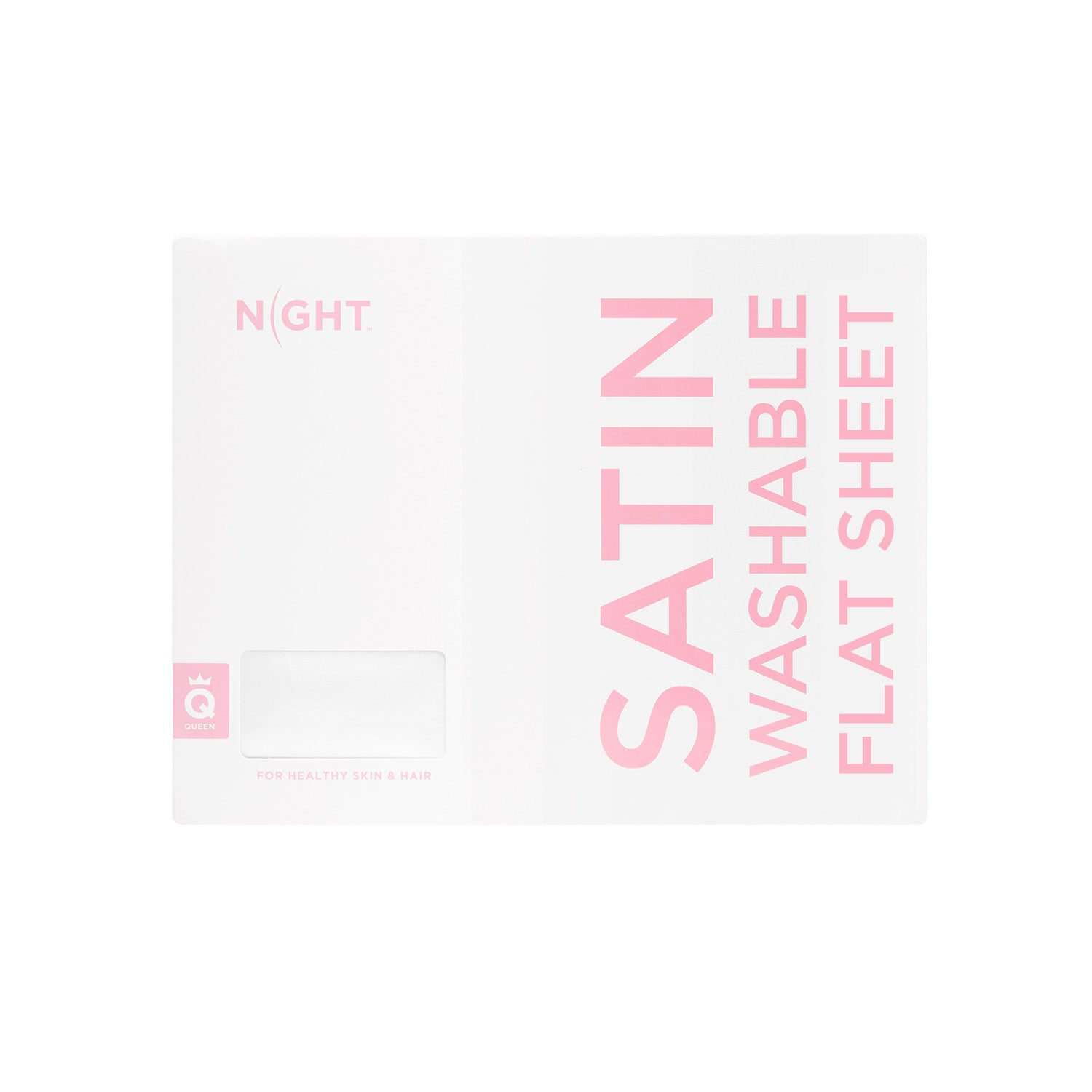 NIGHT SH Satin Satin Washable Sheet (Separates)