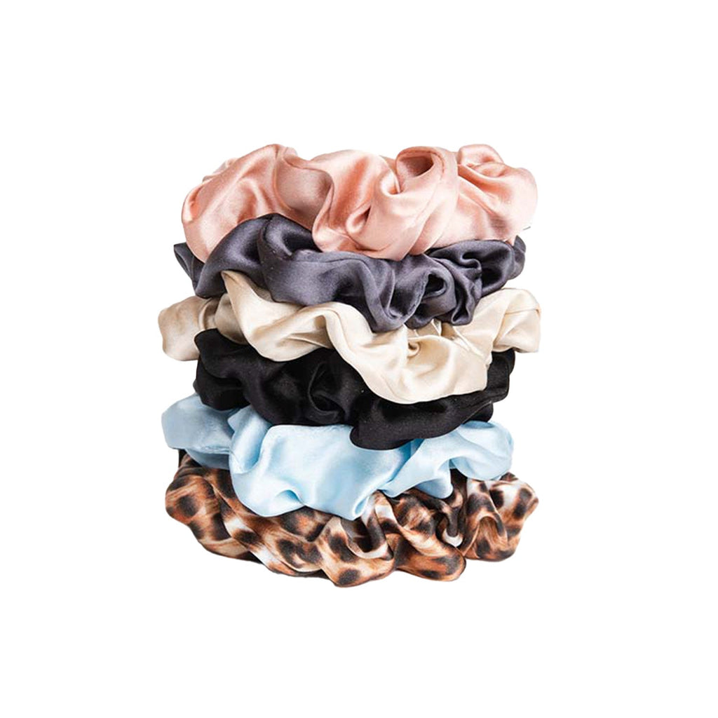 Scrunchies stacked together