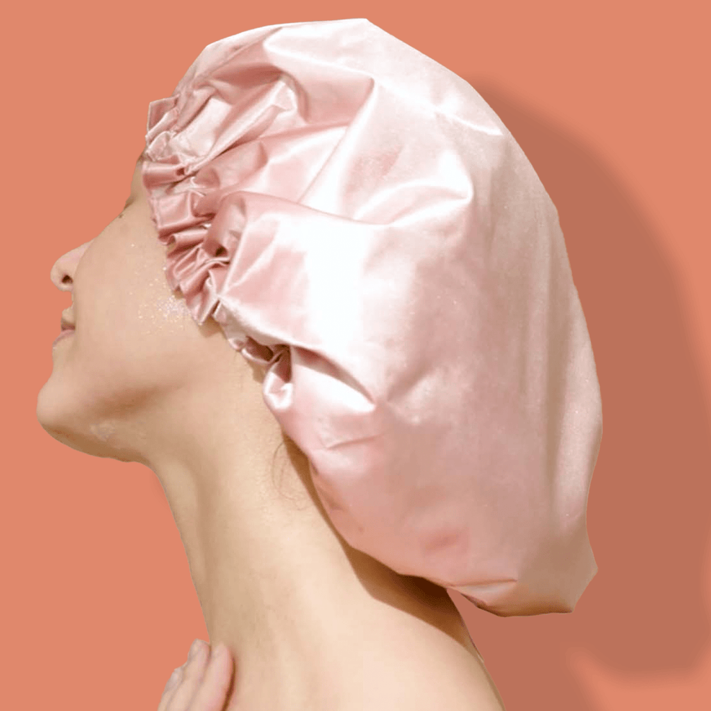 NIGHT Duplicate 1 PK / Blush Satin Shower Cap