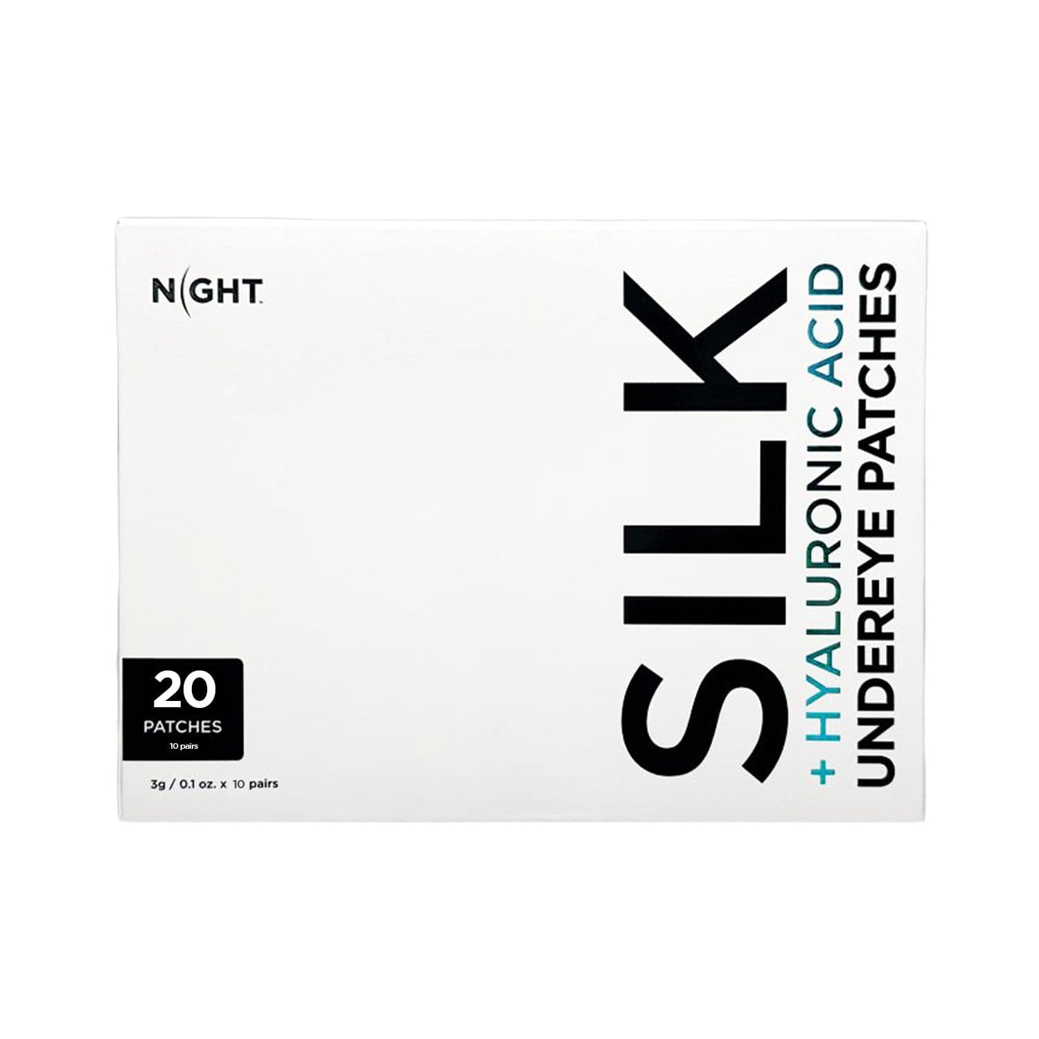 NIGHT Duplicate 20pk Silk +Hyaluronic Acid Undereye Patches