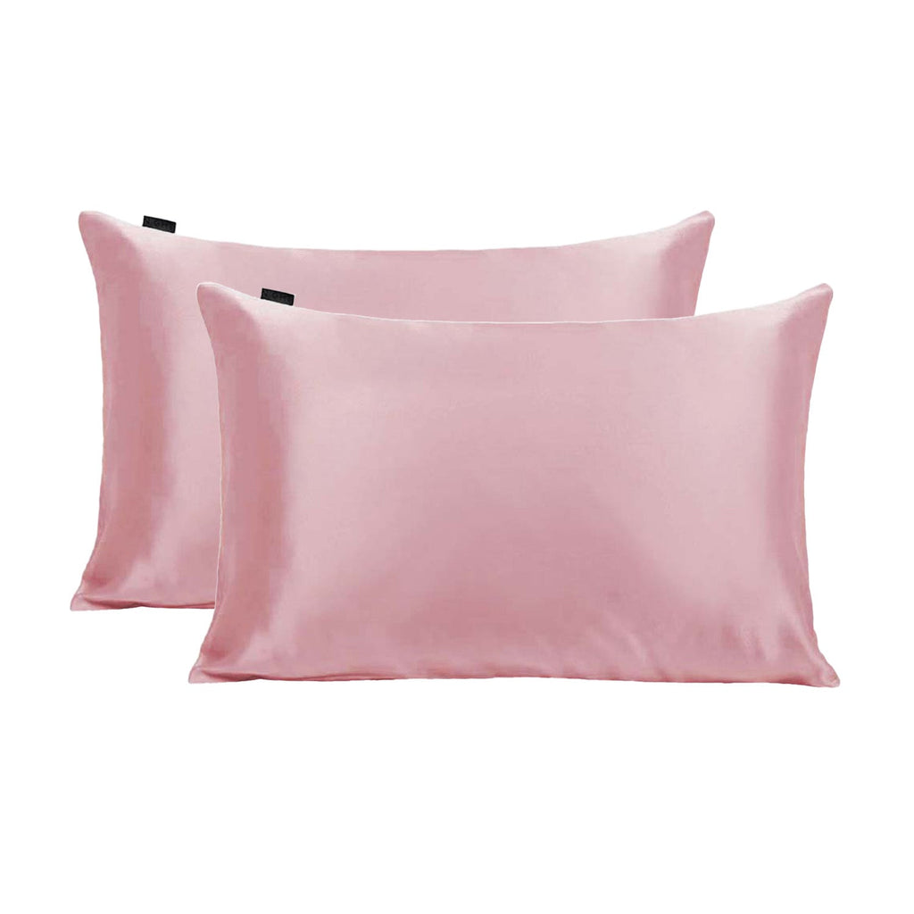 Blush 2pk vegan satin pillowcase