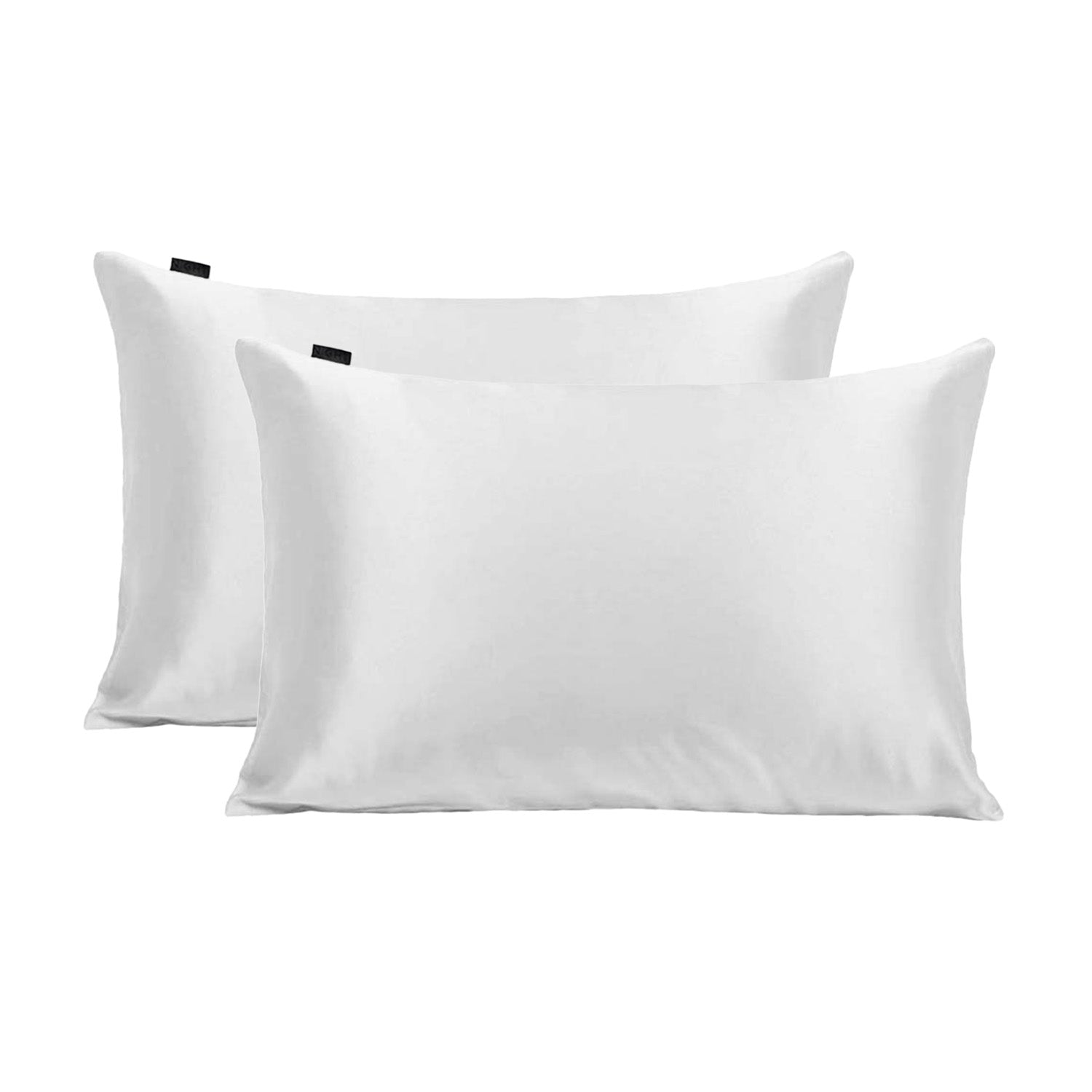 NIGHT PC Satin White / Std/Qn / 2-Pack Vegan Satin Pillowcase