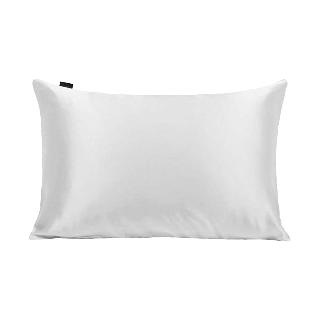 White vegan satin pillowcase