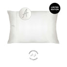 NIGHT PC Satin King / White / A Monogrammed Satin Pillowcase - Limited Edition!