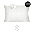 NIGHT PC Satin Standard/Queen / White / C Monogrammed Satin Pillowcase - Limited Edition!