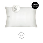 NIGHT PC Satin Standard/Queen / White / S Monogrammed Satin Pillowcase - Limited Edition!