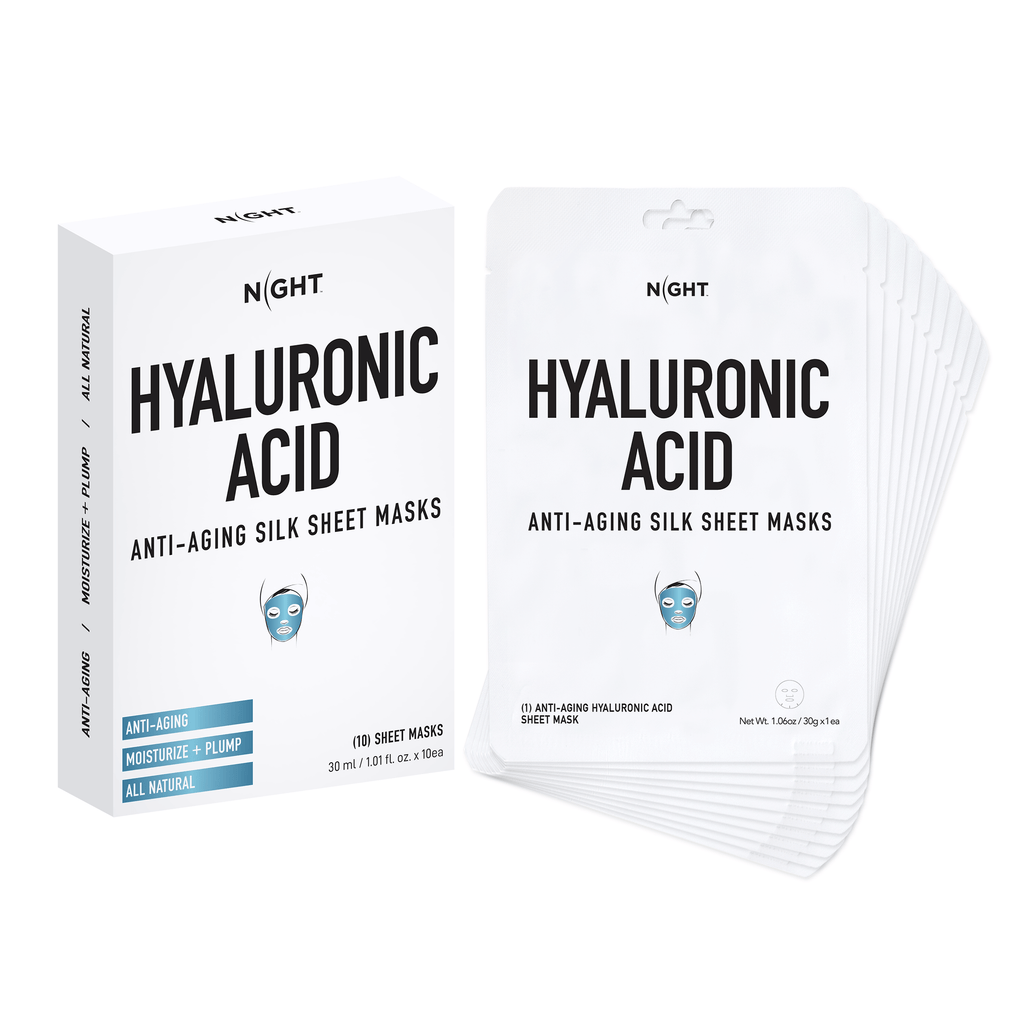 Hyaluronic acid packaging and packets