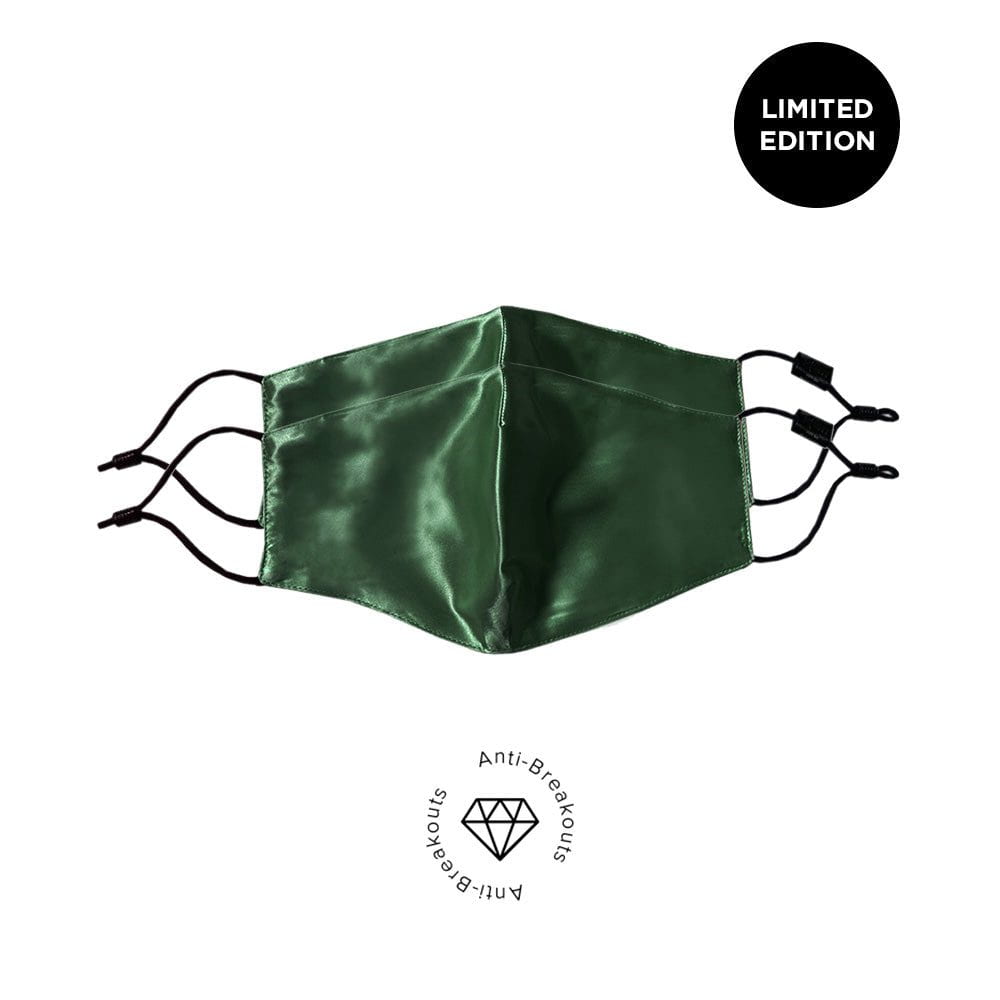 NIGHT Face Masks Emerald / 2-Pack Silk Face Mask - Limited Edition!